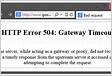 ﻿Como corrigir o código de erro de tempo limite do gateway HTTP 504